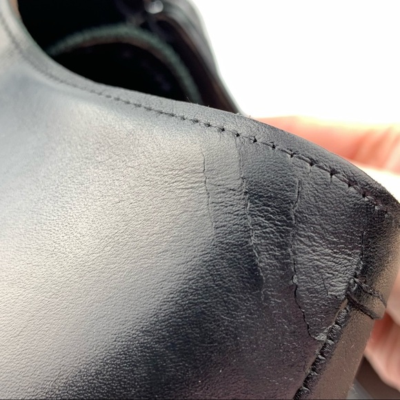 Allen Edmonds Hopkinson mens cap toe oxfords size 13 D black calfskin leather - Picture 8 of 14